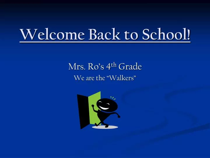 Ppt Welcome Back To School Powerpoint Presentation Free Download Id