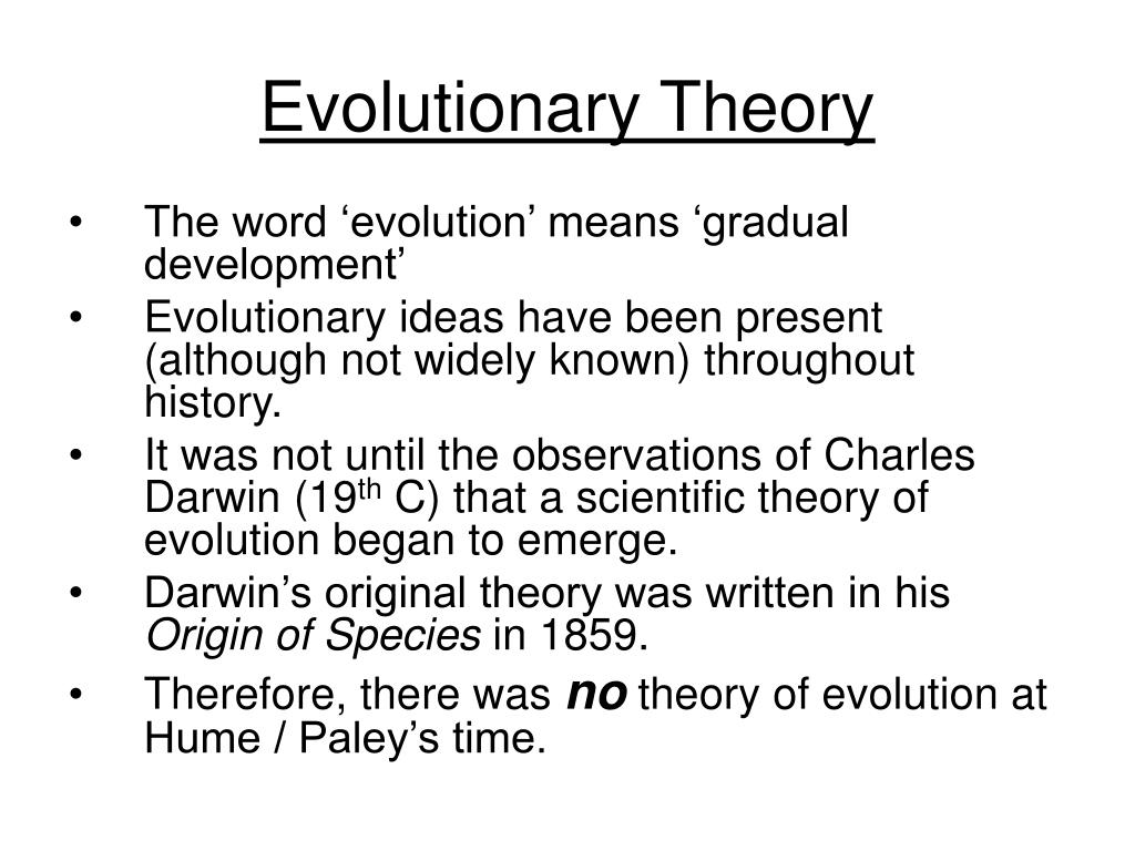 the theory of evolution states that life began