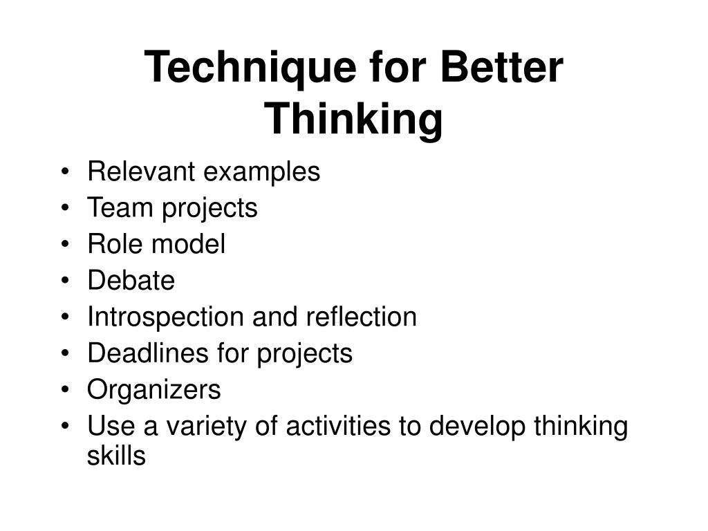 How To Develop Your Thinking Ability Pdf