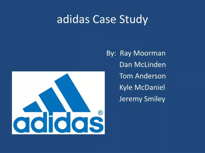 adidas planning case study