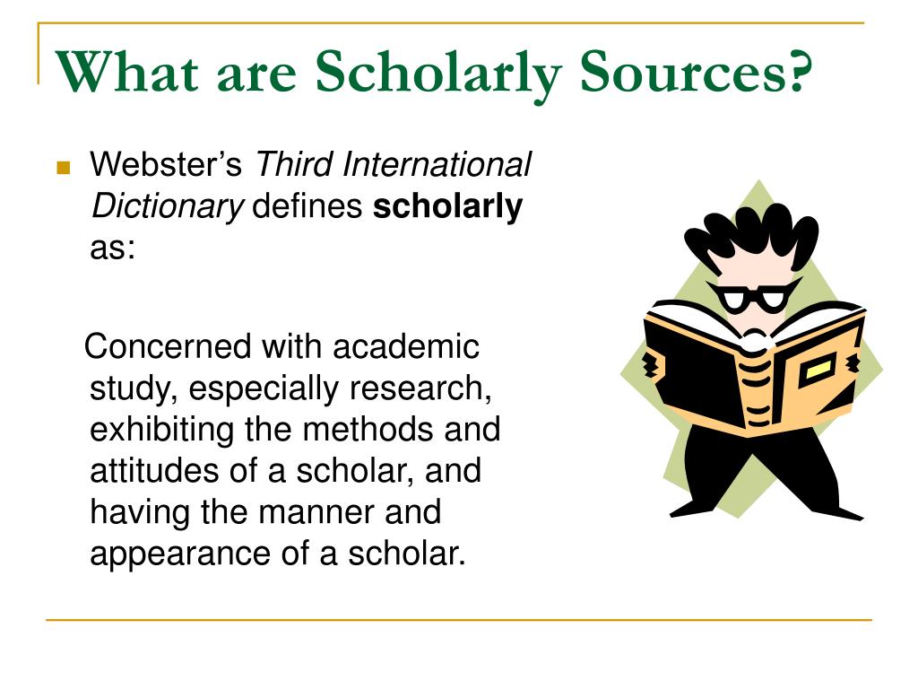 scholarly sources for research papers