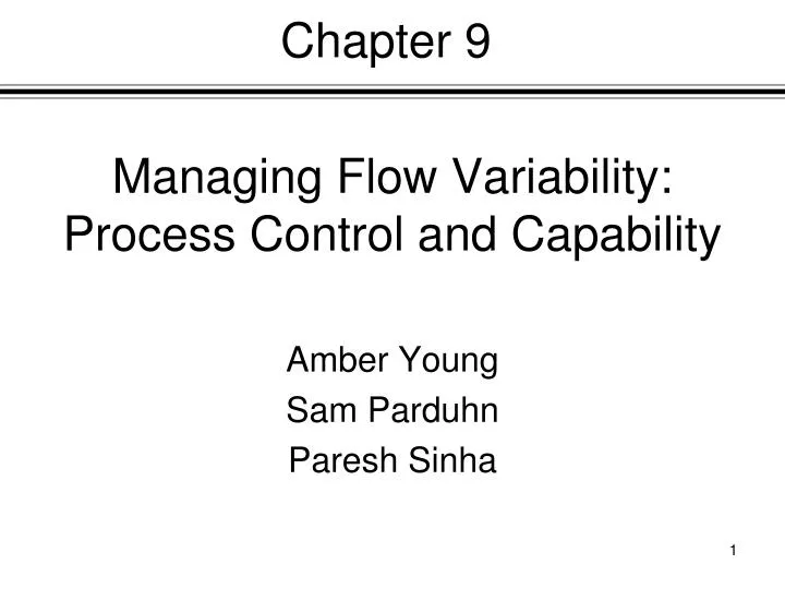 Process capability and process control - authenticbda