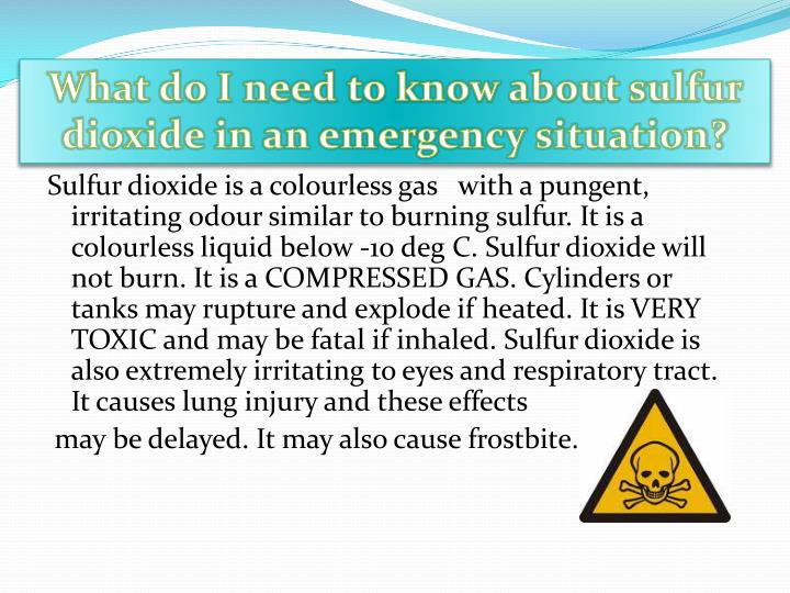 PPT Sulfur Dioxide PowerPoint Presentation ID6885076