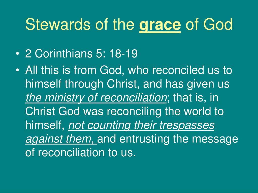 Ppt Stewards Of The Grace Of God Powerpoint Presentation