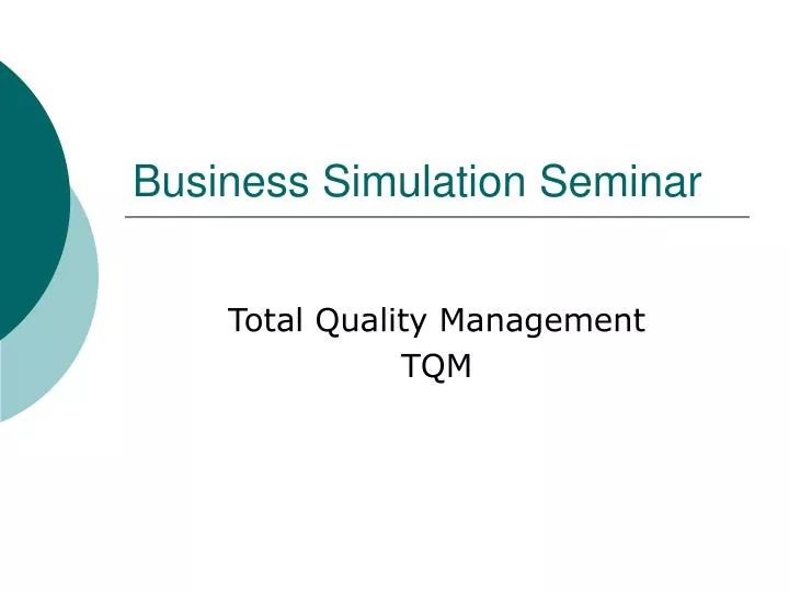 business simulation seminar n.