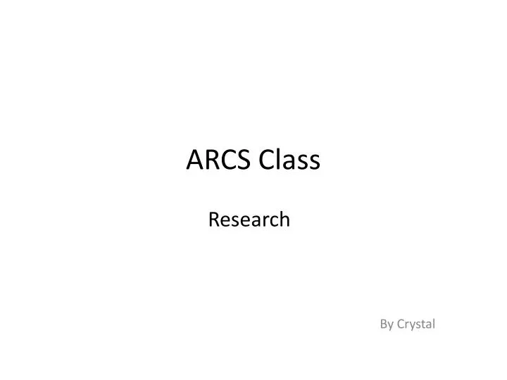 arcs class n.