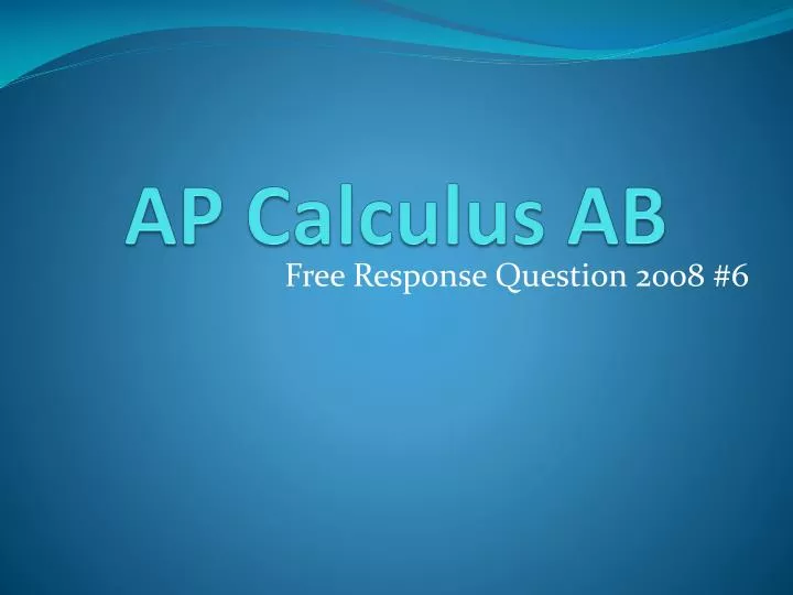 2015 bc calculus free response
