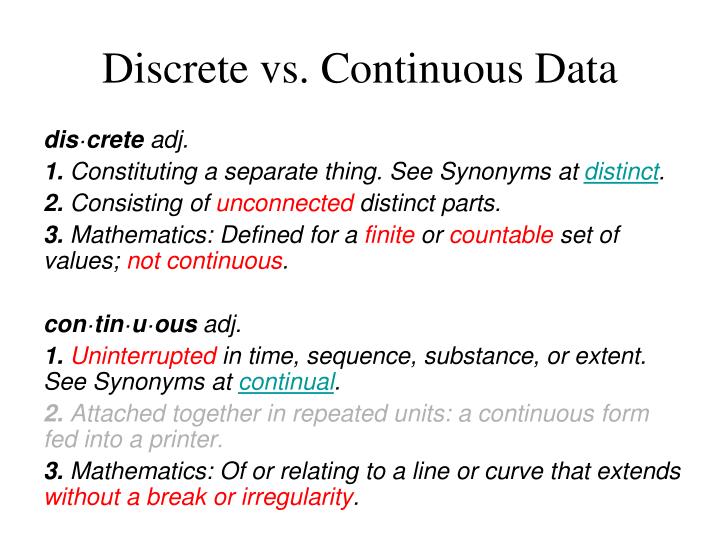 PPT - Discrete Data PowerPoint Presentation - ID:6887686