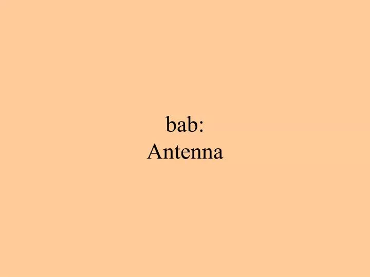 oe-254 antenna and wave propagation powerpoint oe-254 antenna and wave propagation powerpoint