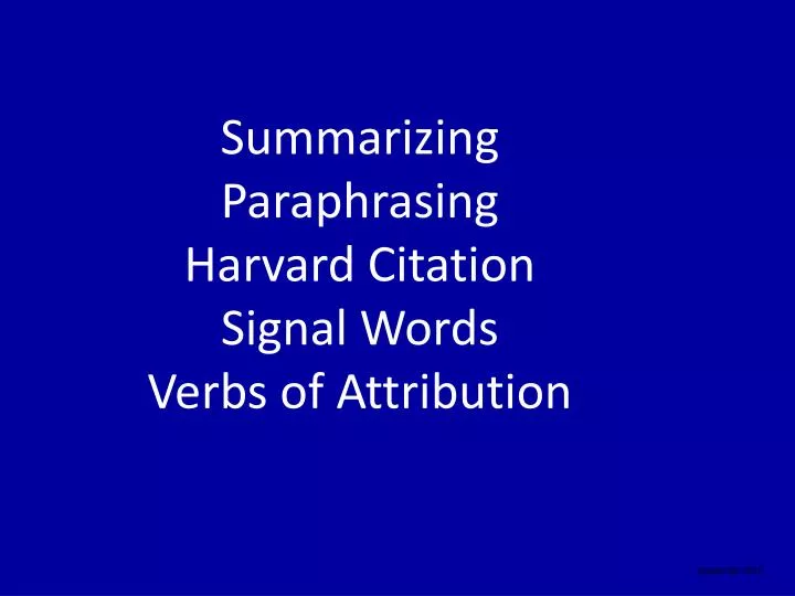 signal words for paraphrasing