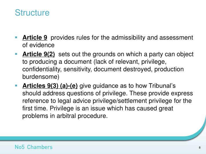 PPT - The IBA Rules on the Taking of Evidence in International ...