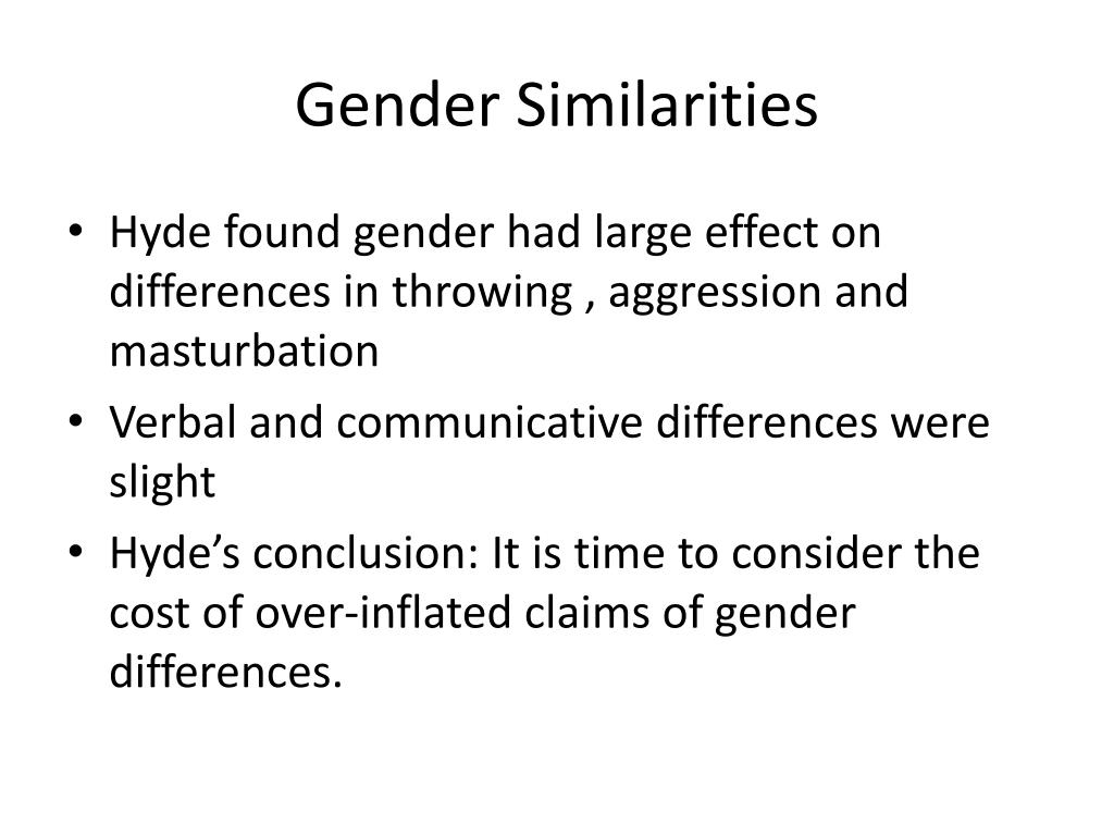which statement describes the gender similarities hypothesis accurately