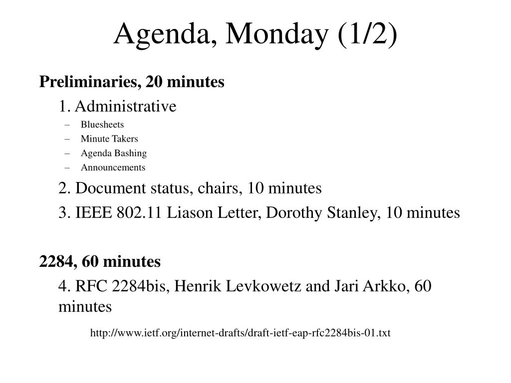 Extensible Authentication Protocol (EAP) Working Group
