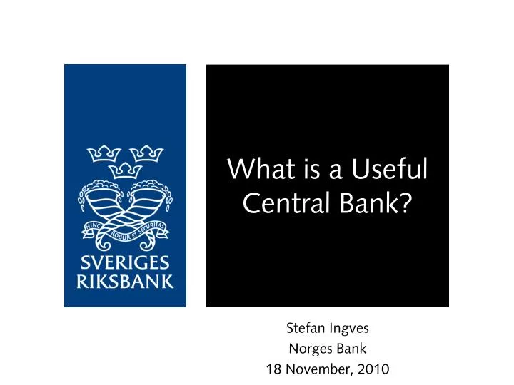 what is a useful central bank n.