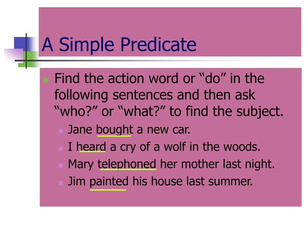 What Is A Simple Subject In A Sentence Examples