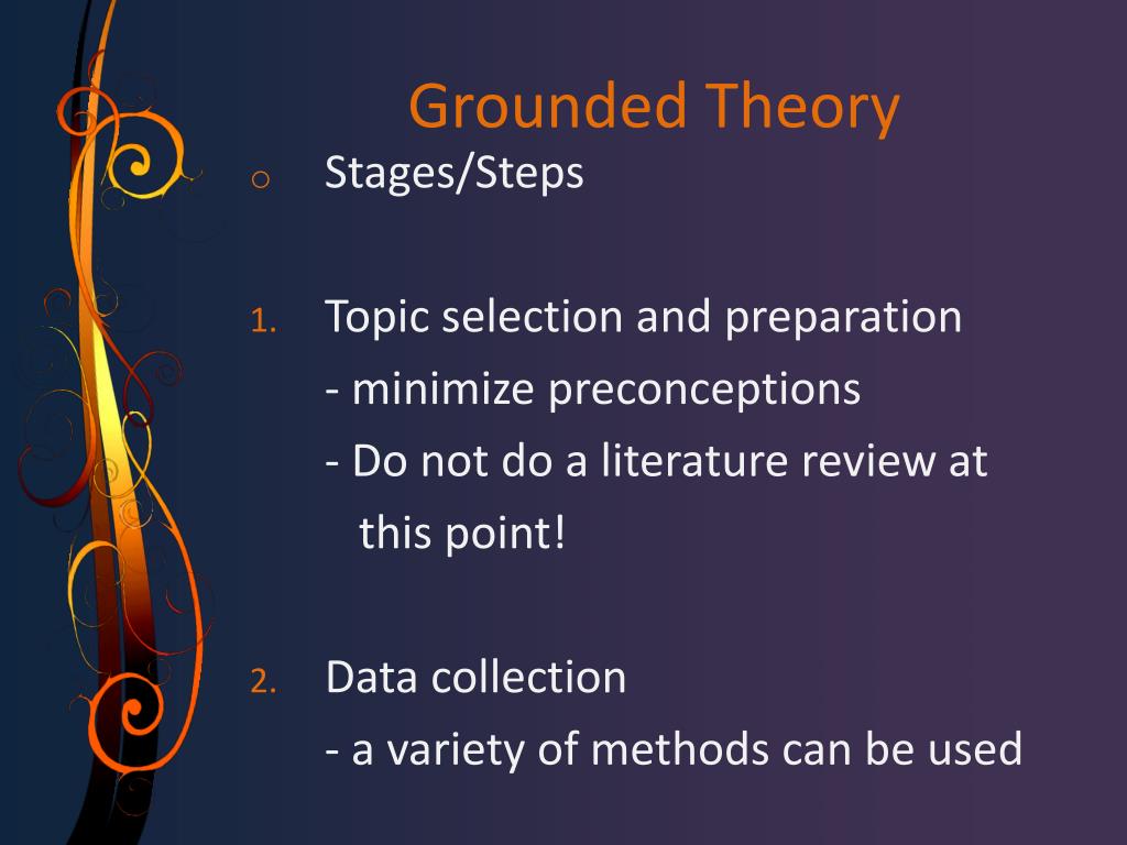 grounded theory in qualitative research ppt