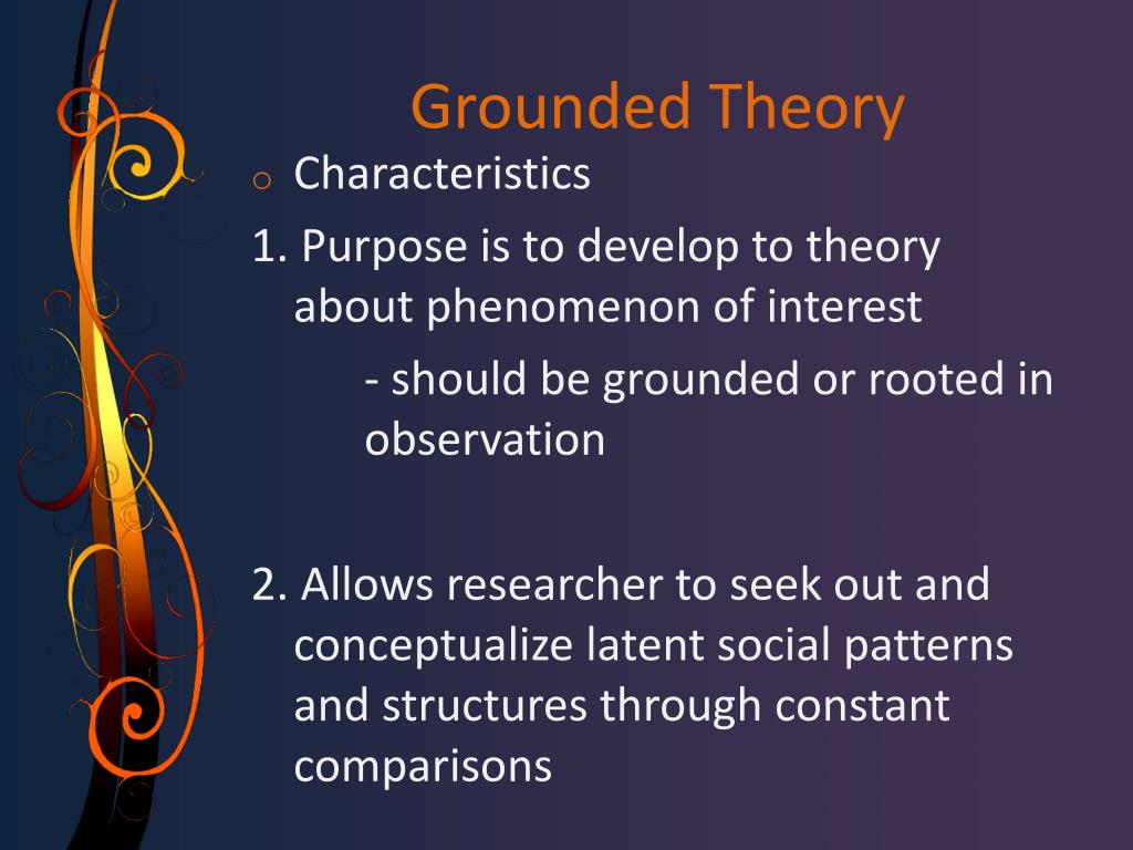 grounded theory in qualitative research ppt