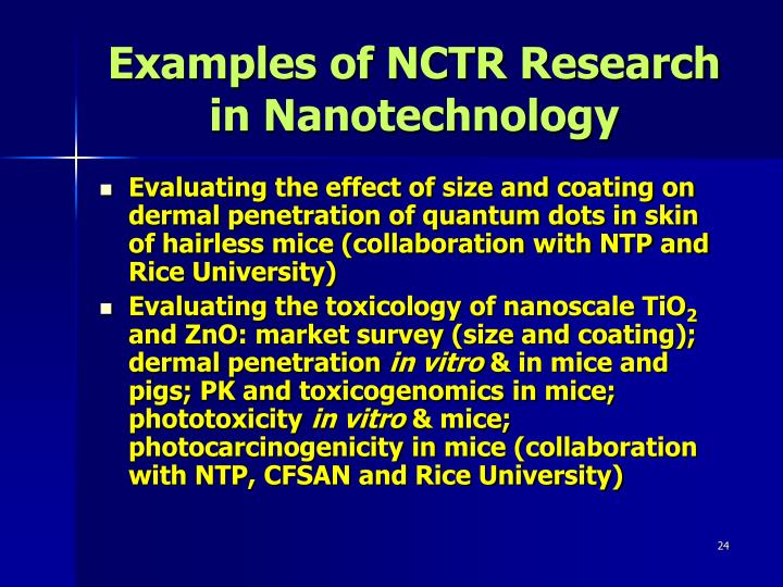 examples of nanotechnology