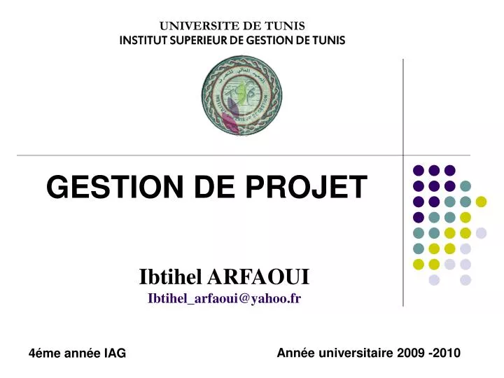 PPT  GESTION DE PROJET PowerPoint Presentation, free download  ID6891989