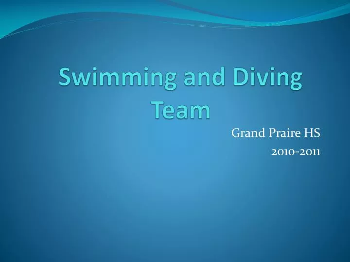 PPT Swimming and Diving Team PowerPoint Presentation, free download ID6892379