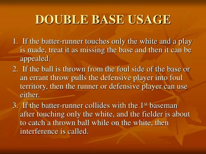 PPT DOUBLE BASE USAGE PowerPoint Presentation, free download ID6892491