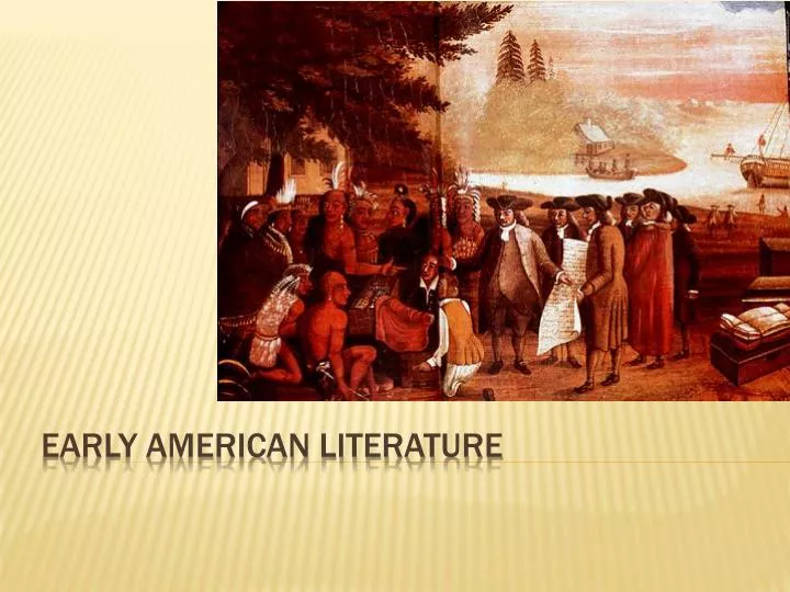 introduction to early american literature assignment