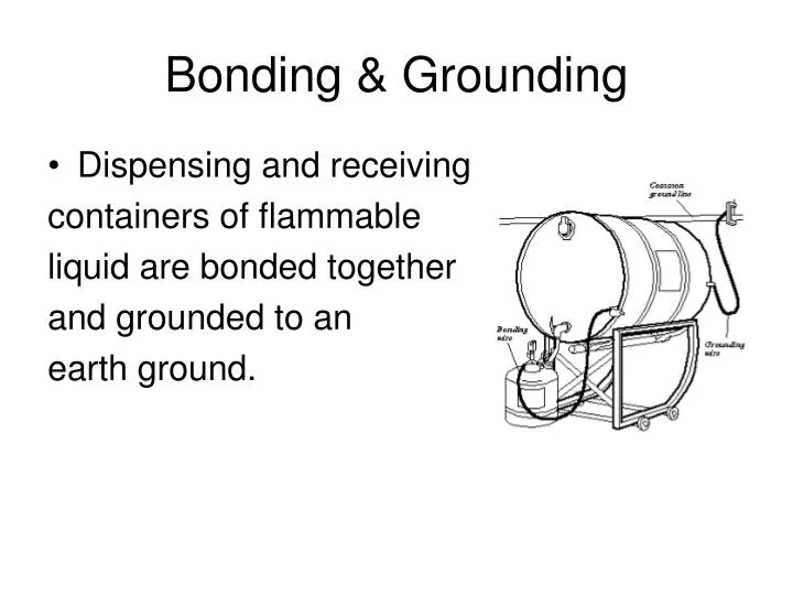 Bonding And Grounding Flammable Drums