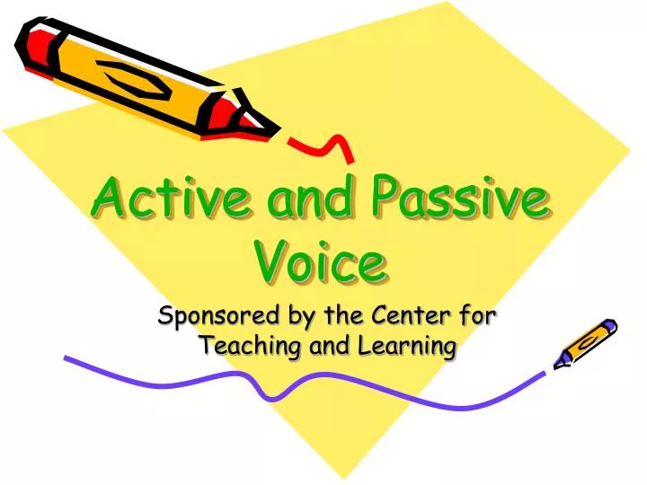 powerpoint presentation on active and passive voice