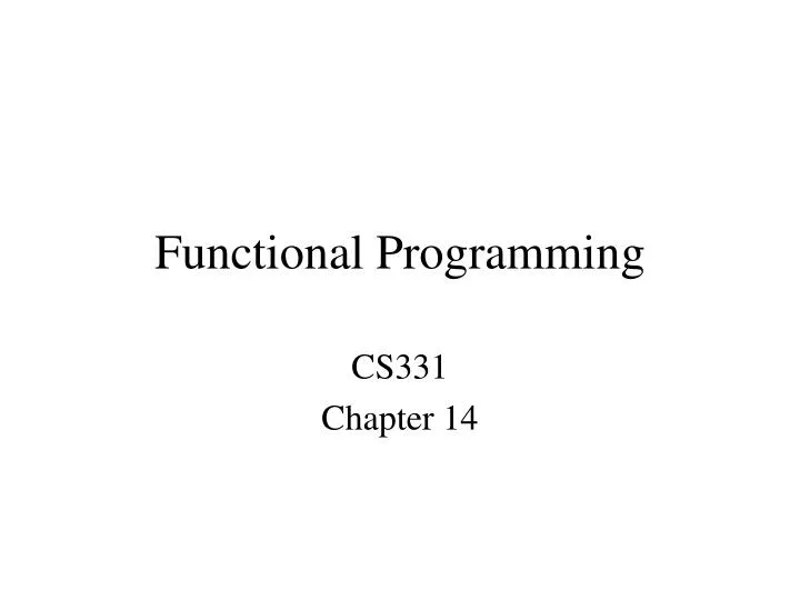 PPT - Functional Programming PowerPoint Presentation, free download ... image.