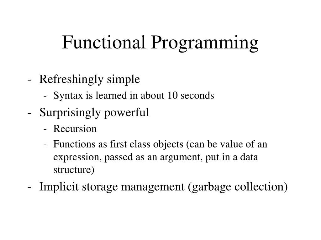 PPT - Functional Programming PowerPoint Presentation, free download ...