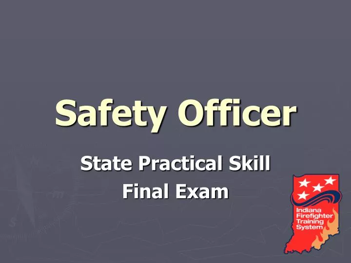 PPT Safety Officer PowerPoint Presentation, free download ID6893619