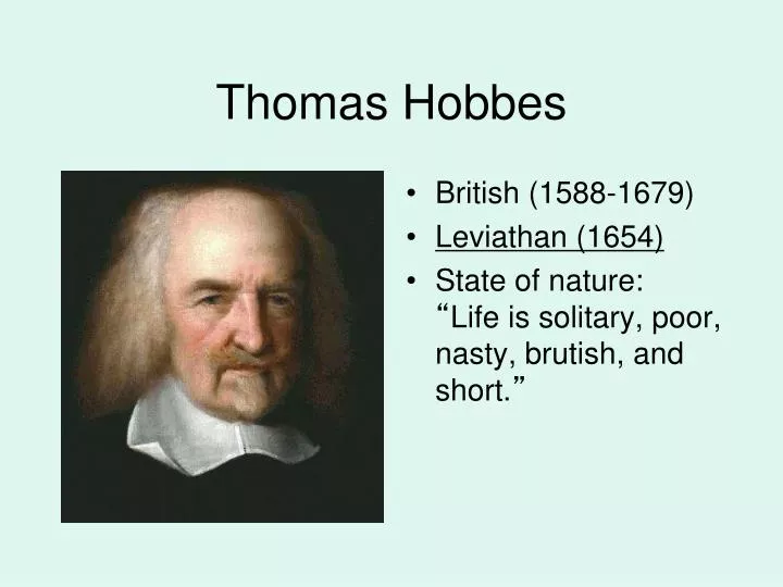 PPT - Thomas Hobbes PowerPoint Presentation, free download - ID:6893692