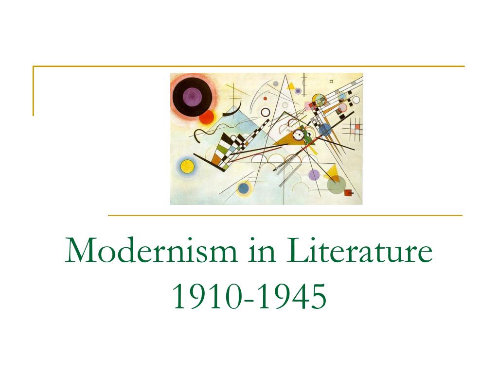 modernism in literature essay