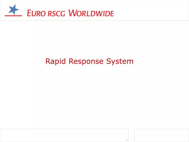 rapid response system n.