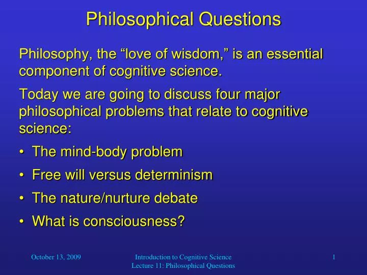 topics for philosophical discussion