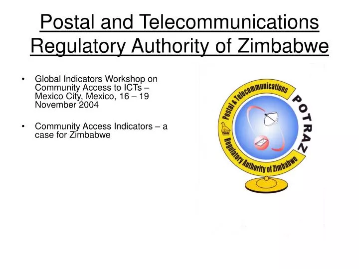 postal and telecommunications regulatory authority of zimbabwe n.
