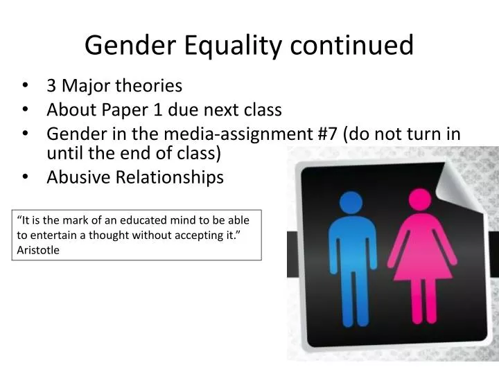 Gender inequality research paper in apa style