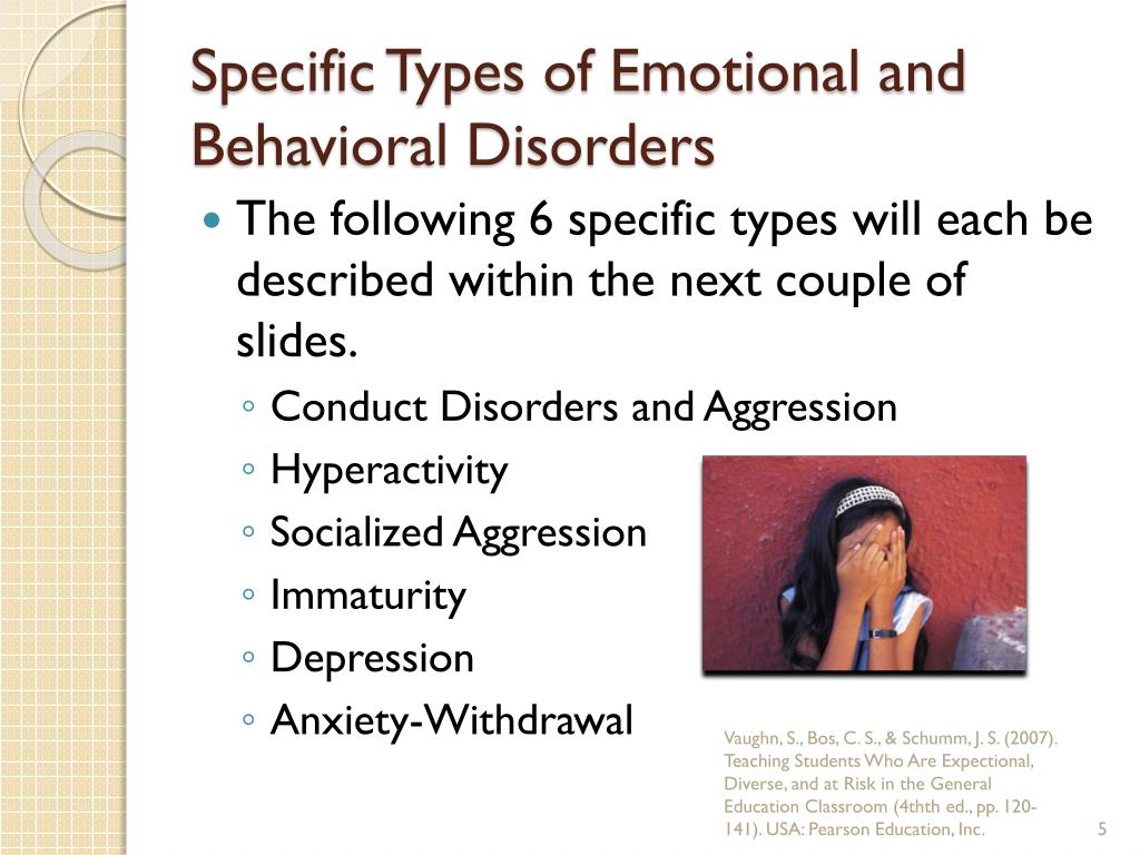 Ppt Emotional And Behavioral Disorders In Children Powerpoint