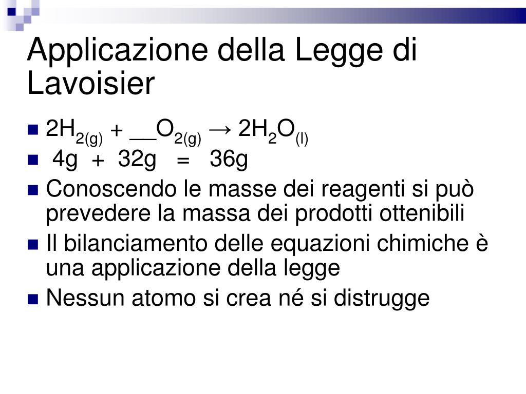 Esperimento Legge Di Lavoisier Aceto E Bicarbonato PPT - Le Leggi ponderali PowerPoint Presentation, free download - ID