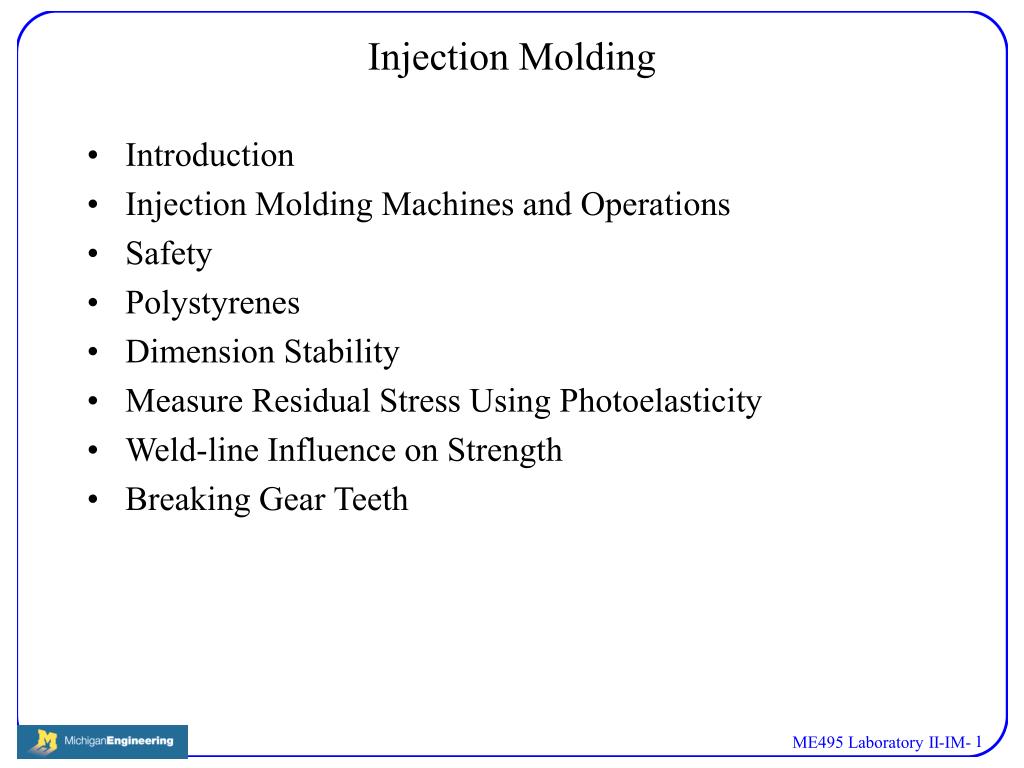PPT Injection Molding PowerPoint Presentation, free