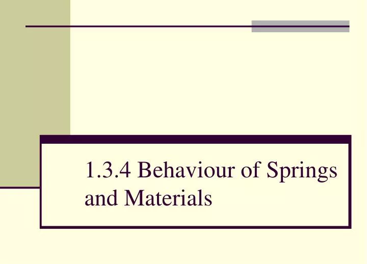 1 3 4 behaviour of springs and materials n.