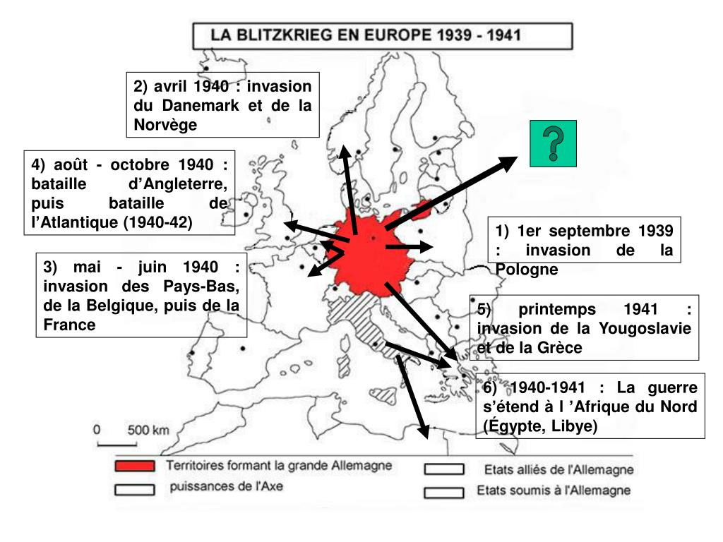 PPT - Les grandes phases de la Seconde Guerre Mondiale (1939 - 1945 ...