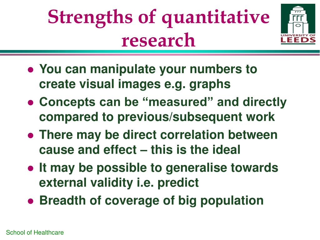 findings of quantitative research