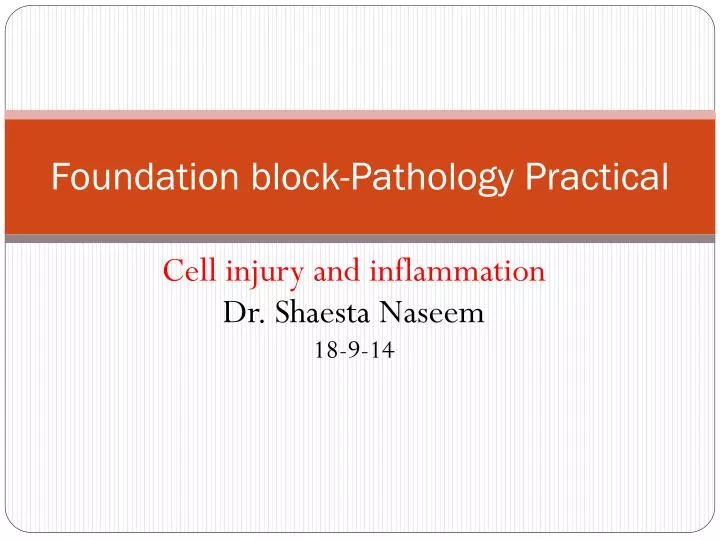 foundation block pathology practical n.