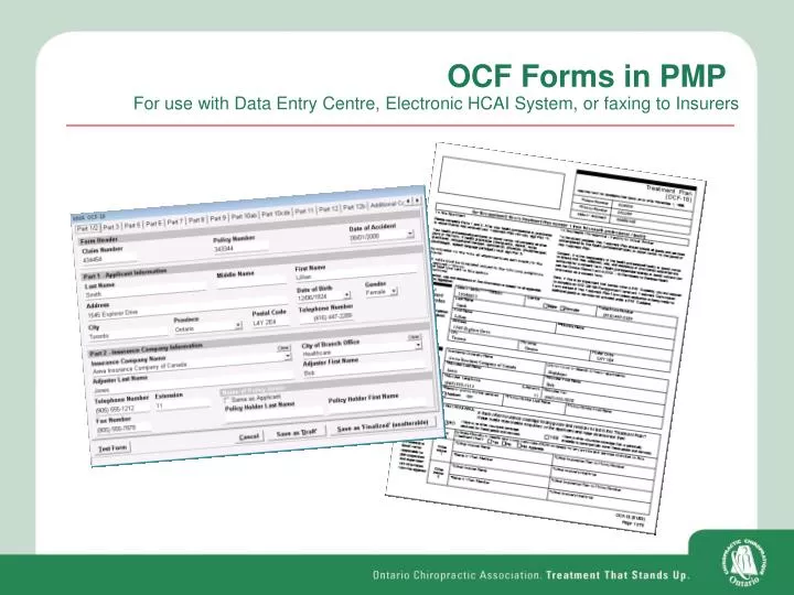 ocf forms in pmp n.