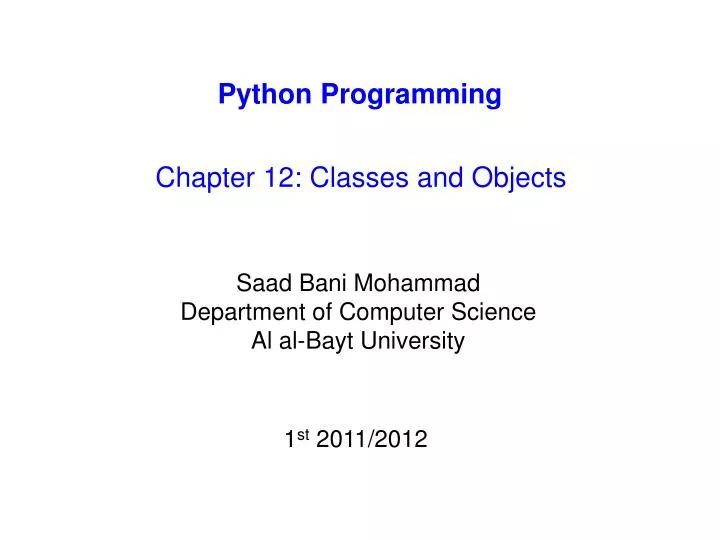 PPT - Python Programming PowerPoint Presentation, free download - ID ...