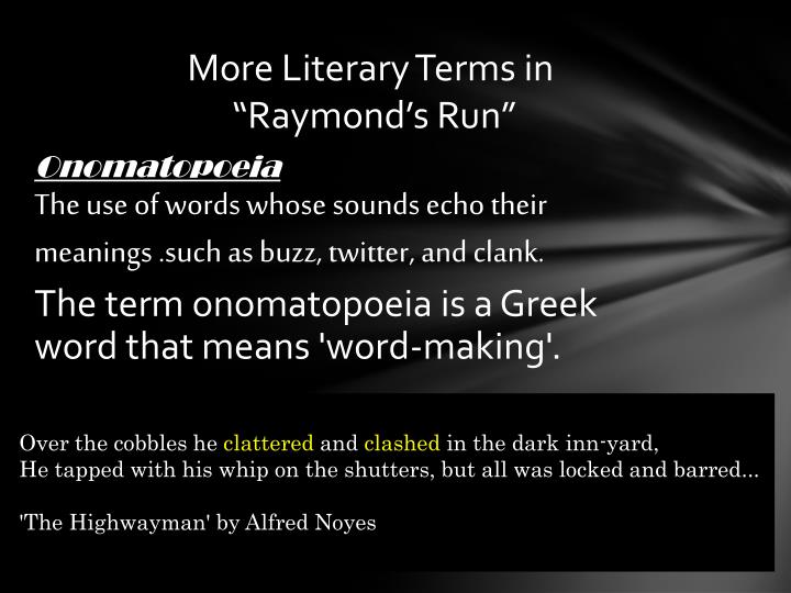 PPT - Raymond’s Run PowerPoint Presentation - ID:6901971