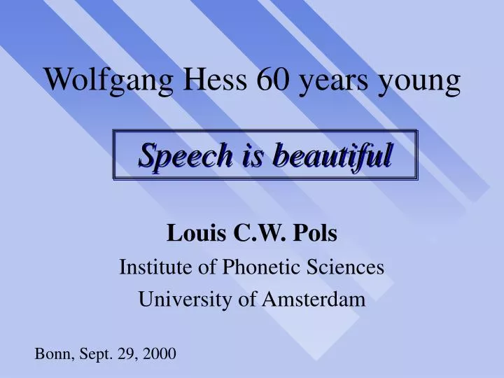 wolfgang hess 60 years young n.