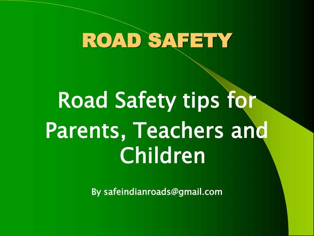 road safety essay ppt