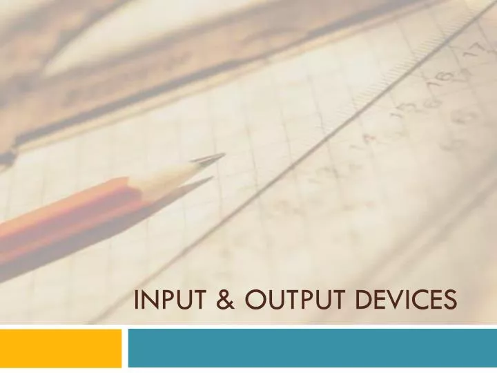 input output devices n.
